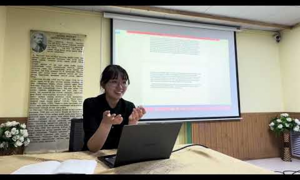 Оюутан судлаач Б. Шүрэнцэцэг судалгааныхаа ажлын тайланг хэлэлцүүллээ